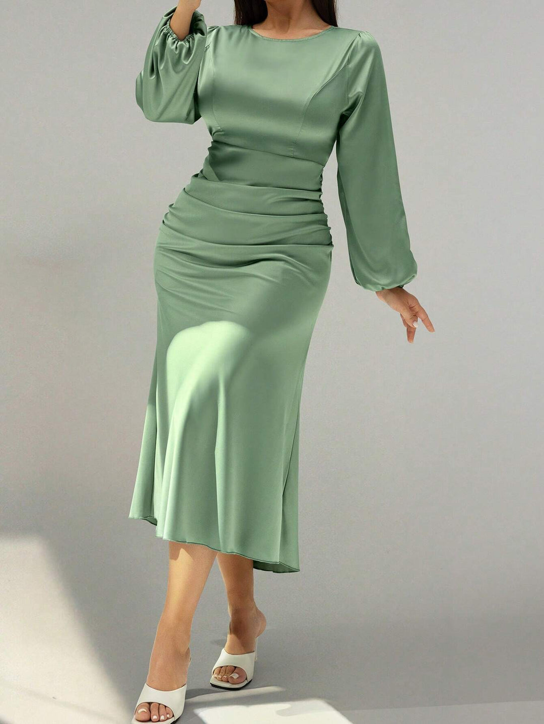 Rochie midi SHEIN, verde