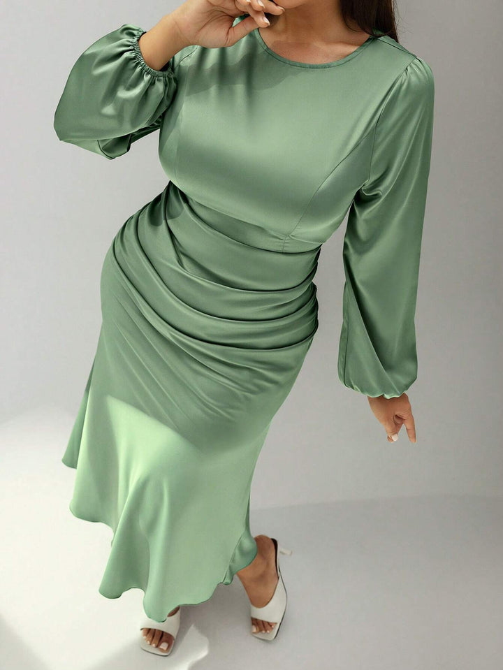 Rochie midi SHEIN, verde