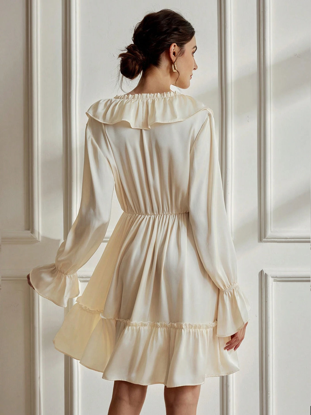 Rochie mini Shein, crem