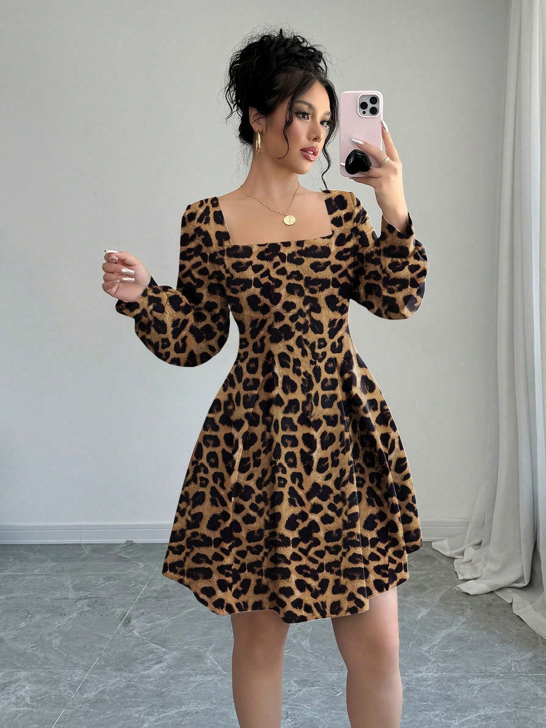 Rochie mini SHEIN, maro
