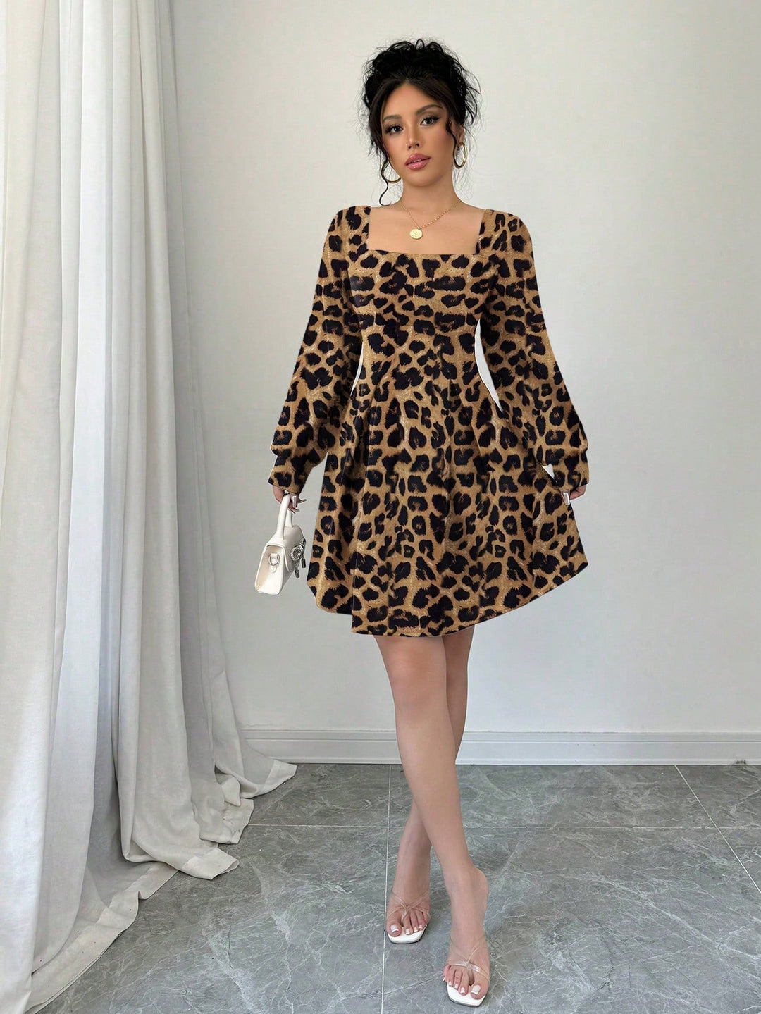 Rochie mini SHEIN, maro