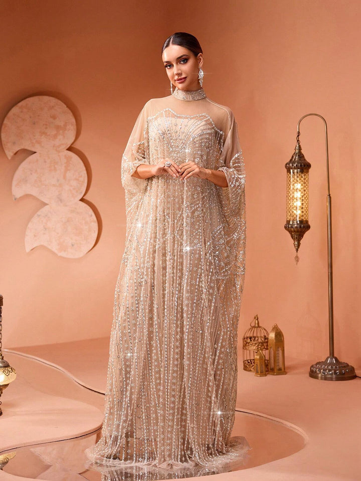 Rochie de ocazie SHEIN, crem