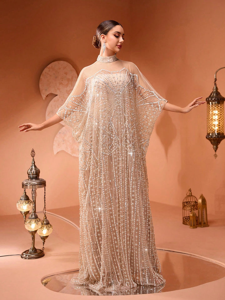 Rochie de ocazie SHEIN, crem