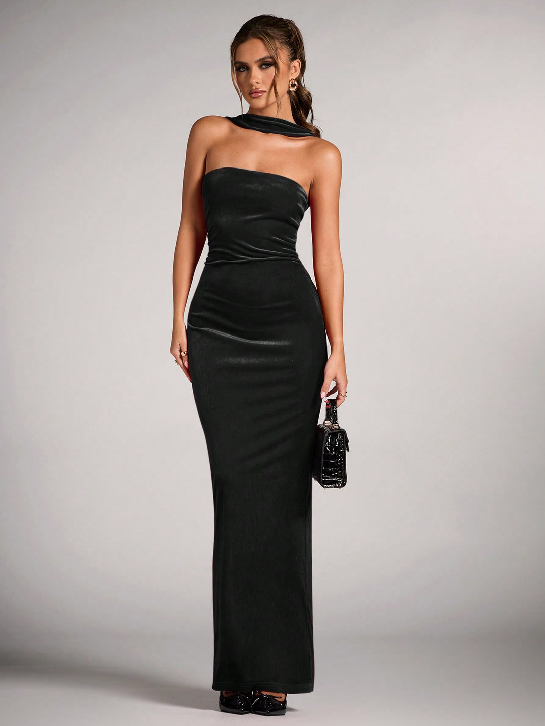 Rochie maxi SHEIN, negru