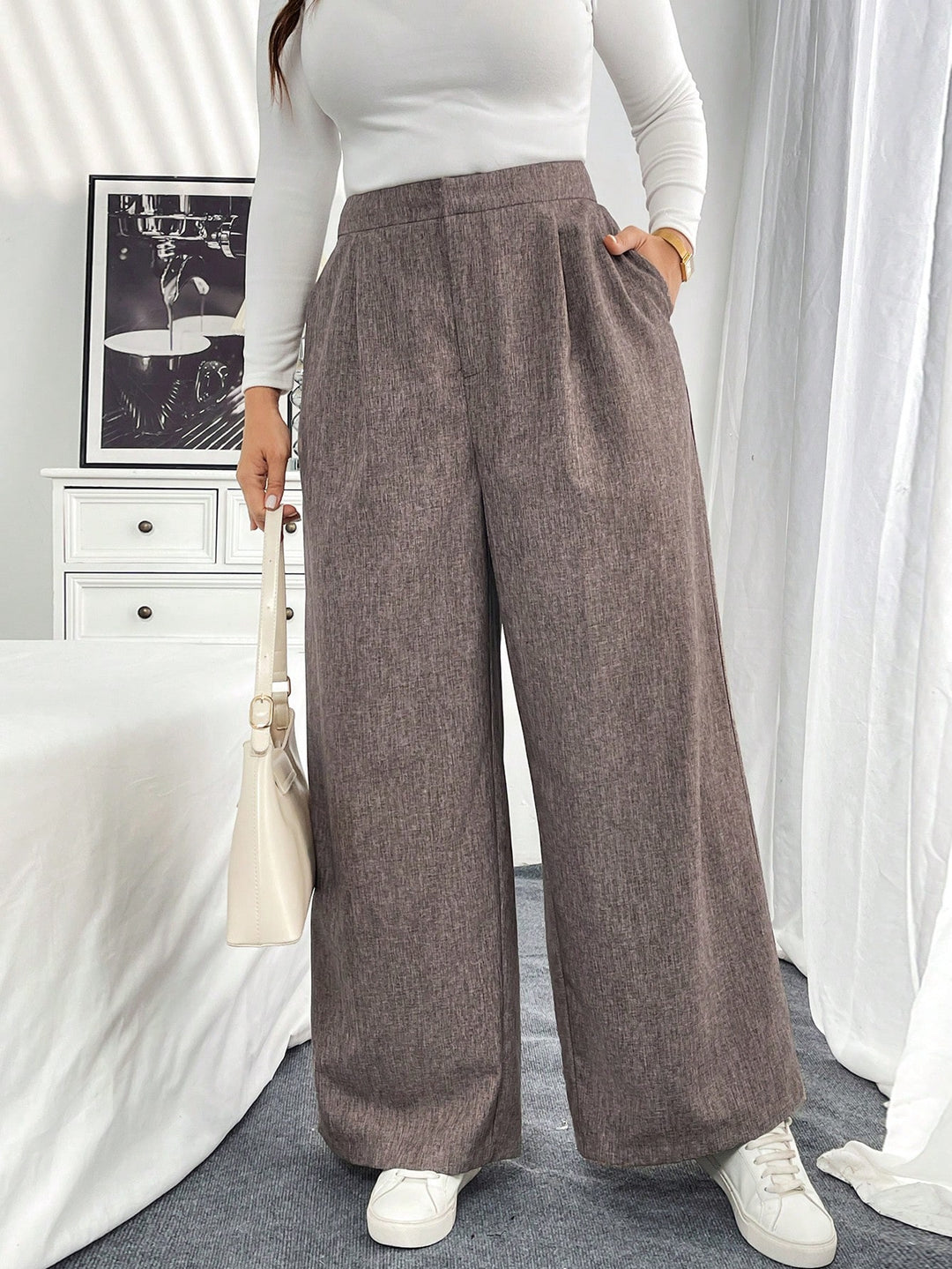 Pantaloni SHEIN, kaki