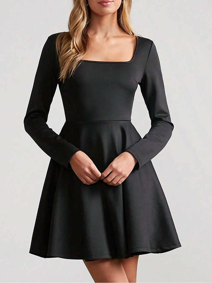 Shein mini ruha, fekete