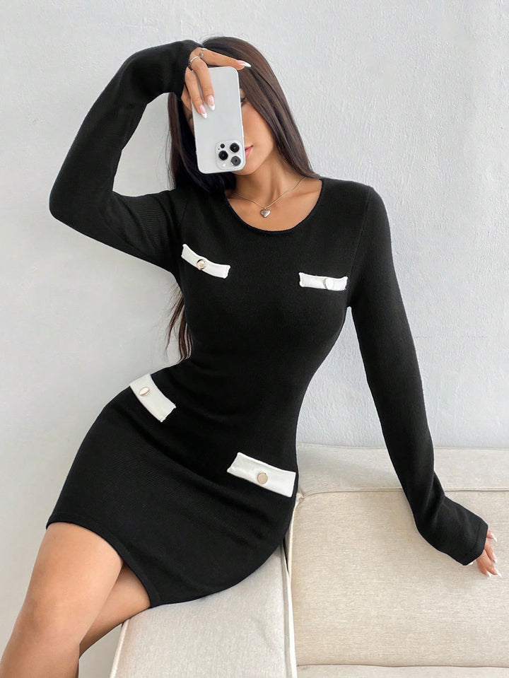 Rochie mini SHEIN, negru