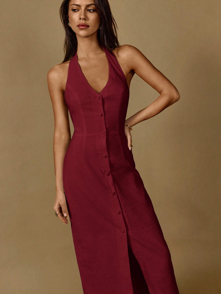 Rochie maxi SHEIN, vișiniu