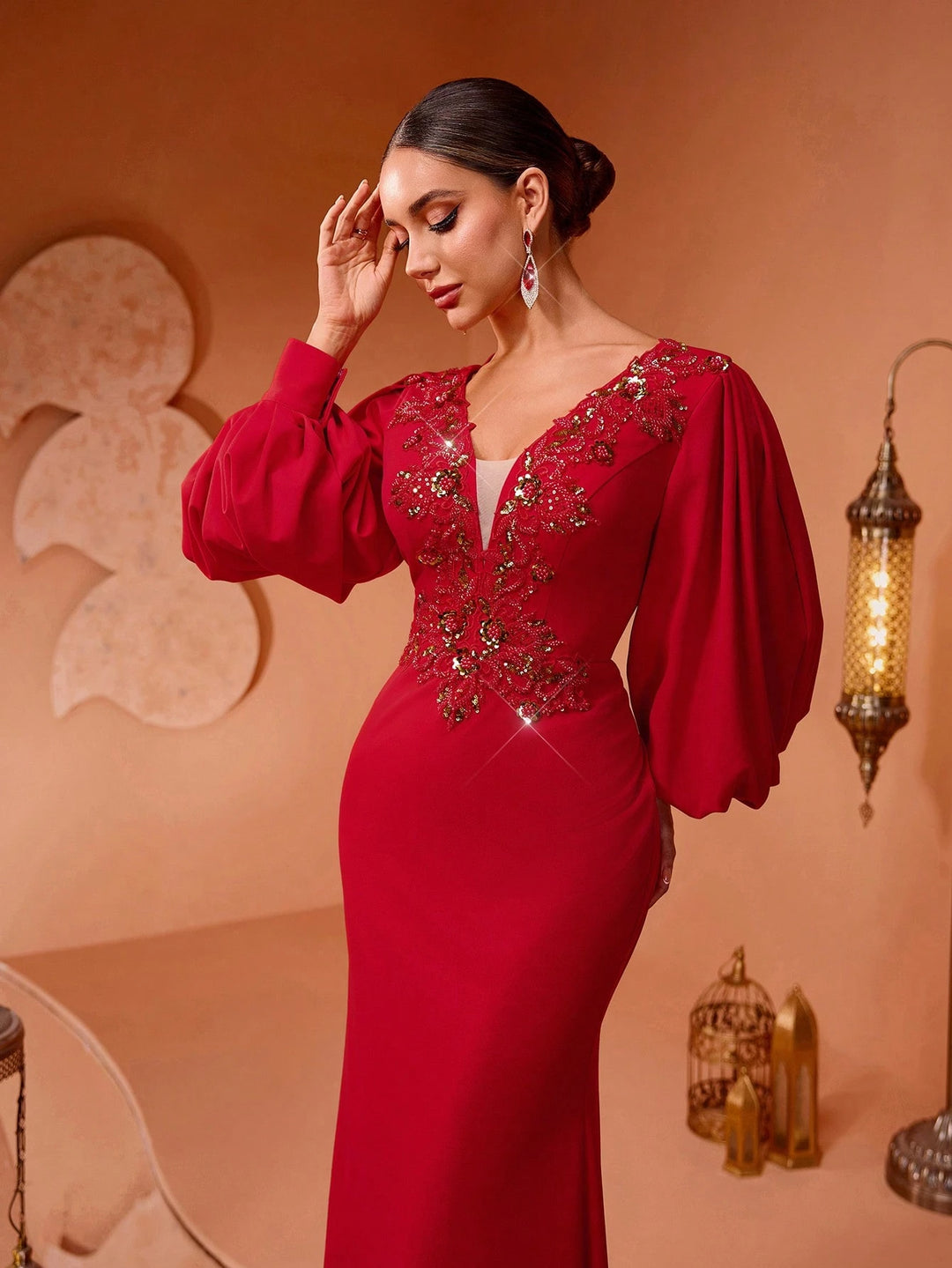 Rochie de ocazie SHEIN, roșu