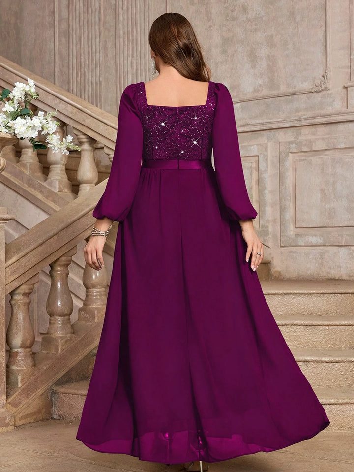 Rochie de ocazie SHEIN, vișiniu