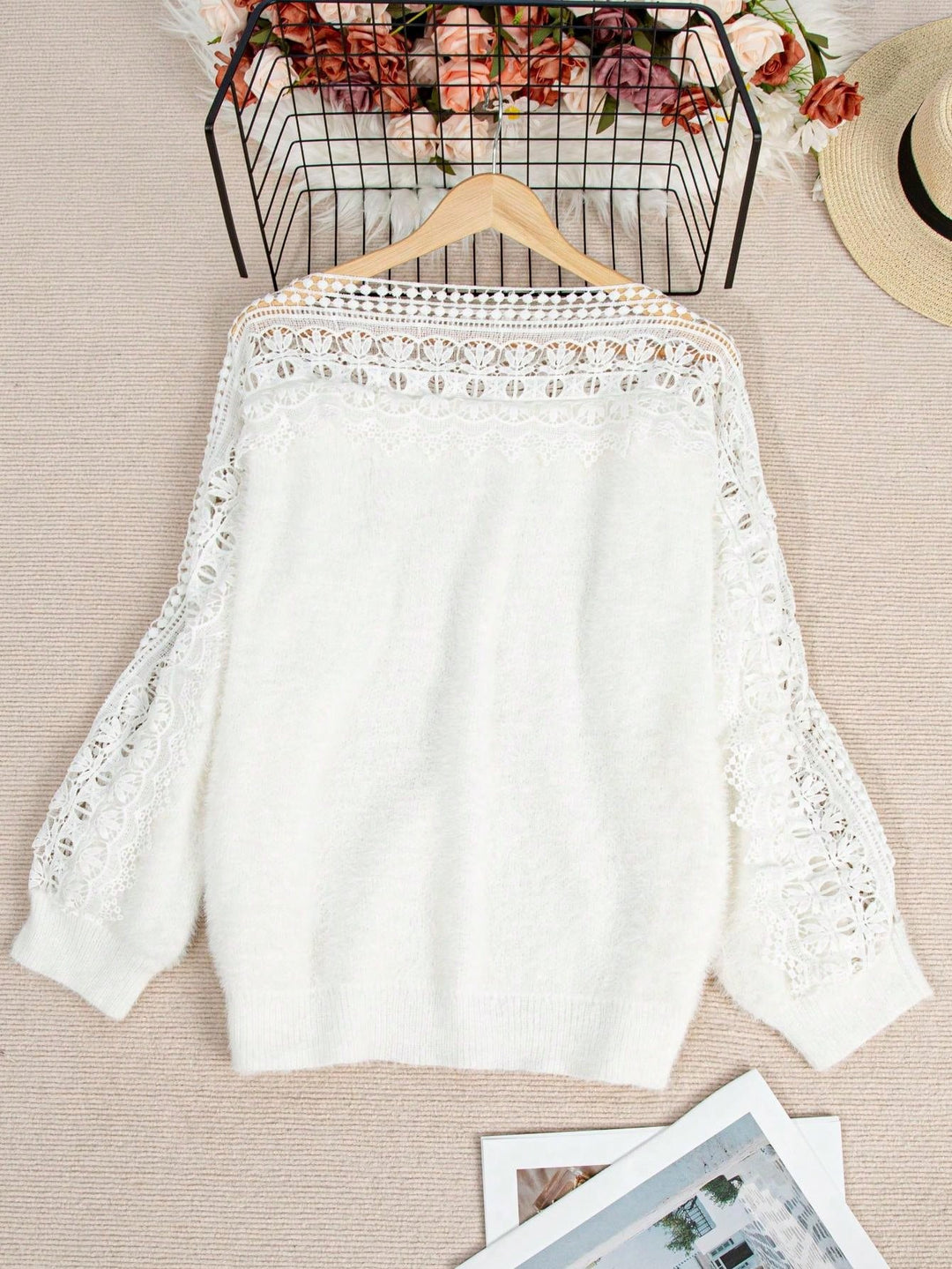 Pulover SHEIN, alb