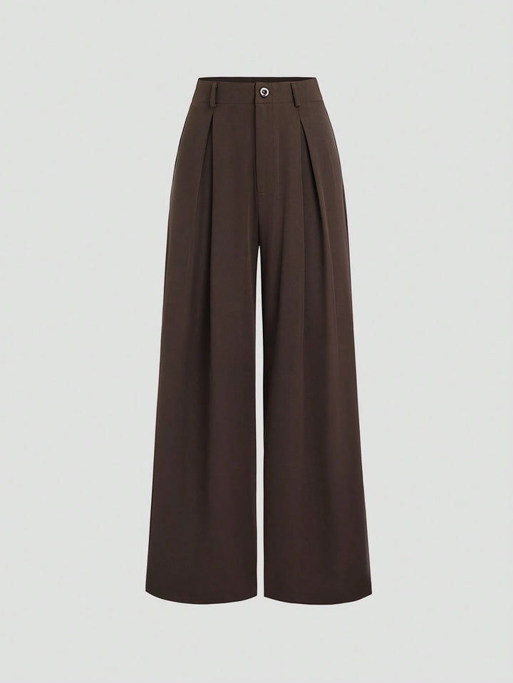 Pantaloni SHEIN, maro