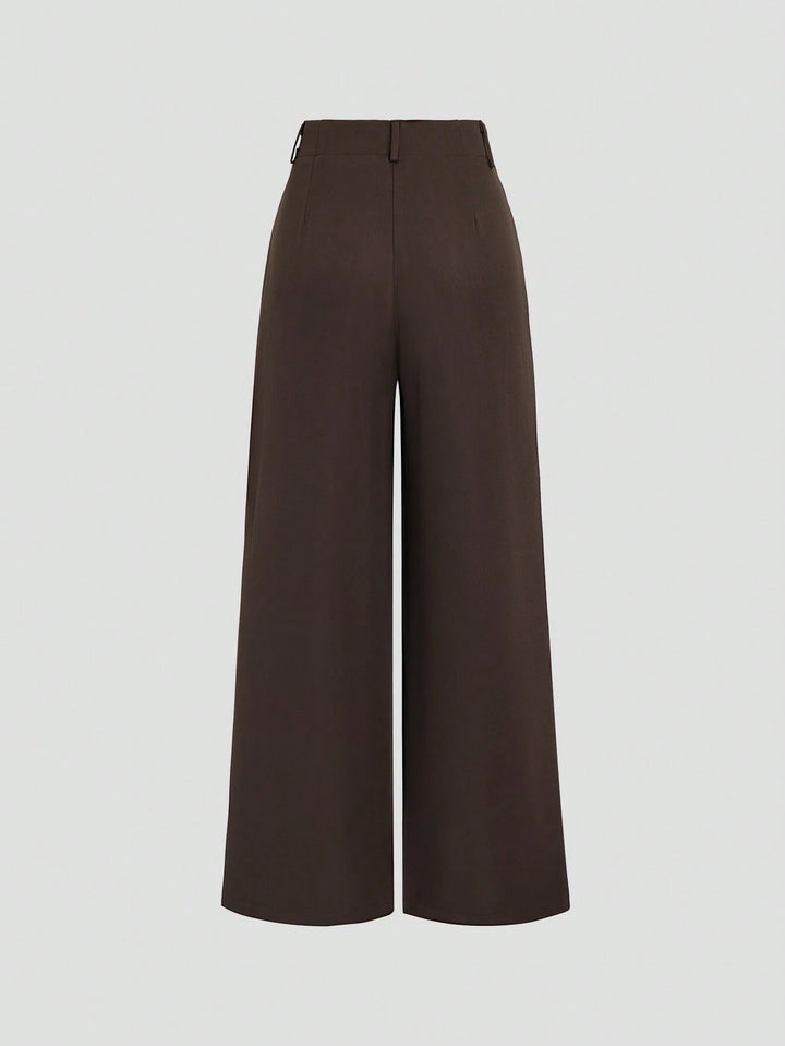 Pantaloni SHEIN, maro