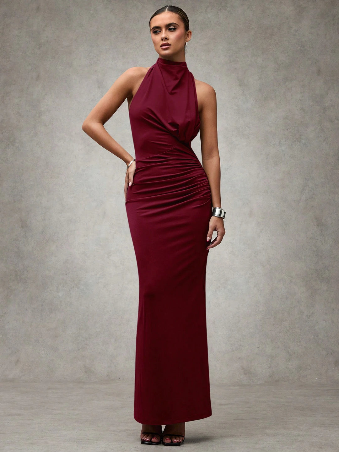 Rochie maxi SHEIN, vișiniu