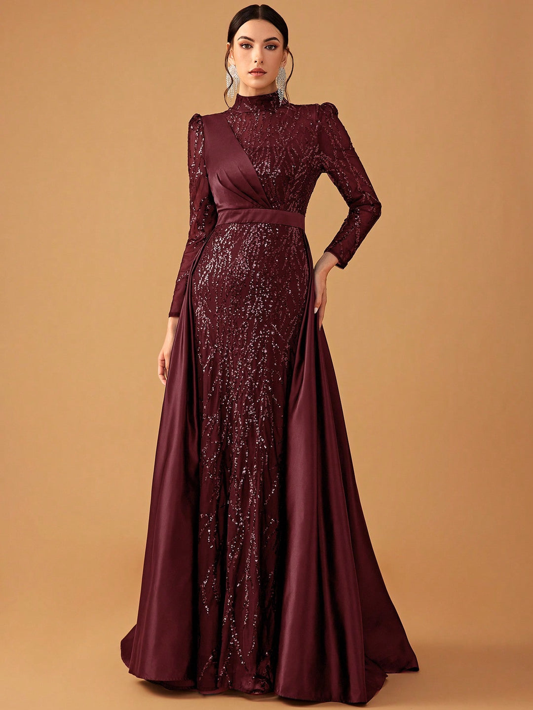 Rochie de ocazie SHEIN, vișiniu