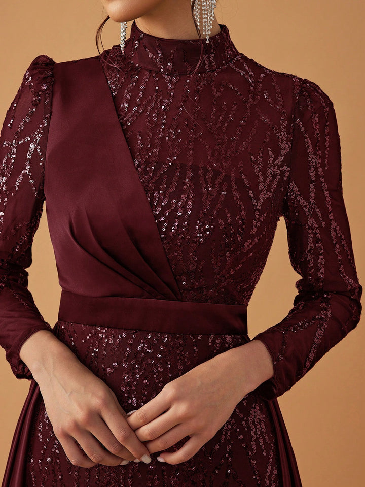 Rochie de ocazie SHEIN, vișiniu