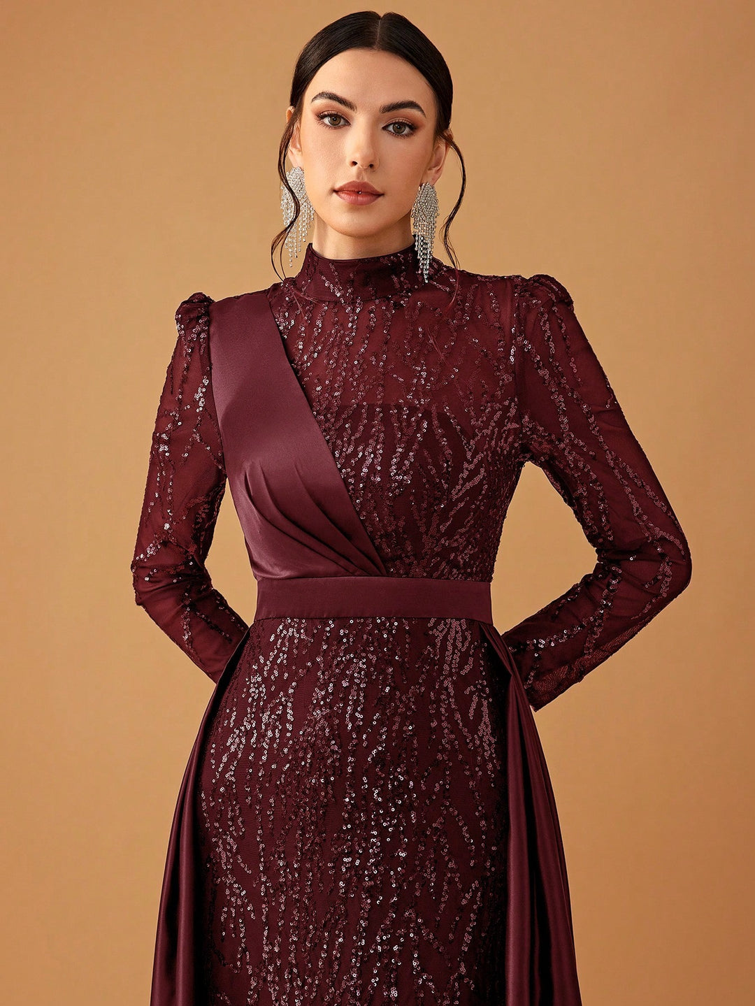 Rochie de ocazie SHEIN, vișiniu