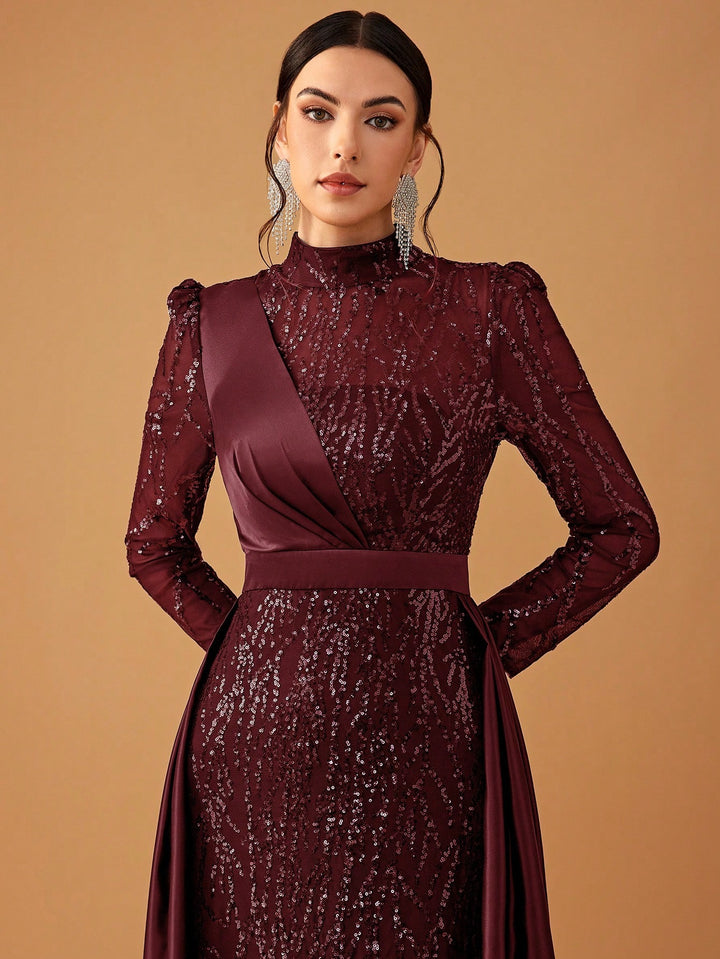 Rochie de ocazie SHEIN, vișiniu