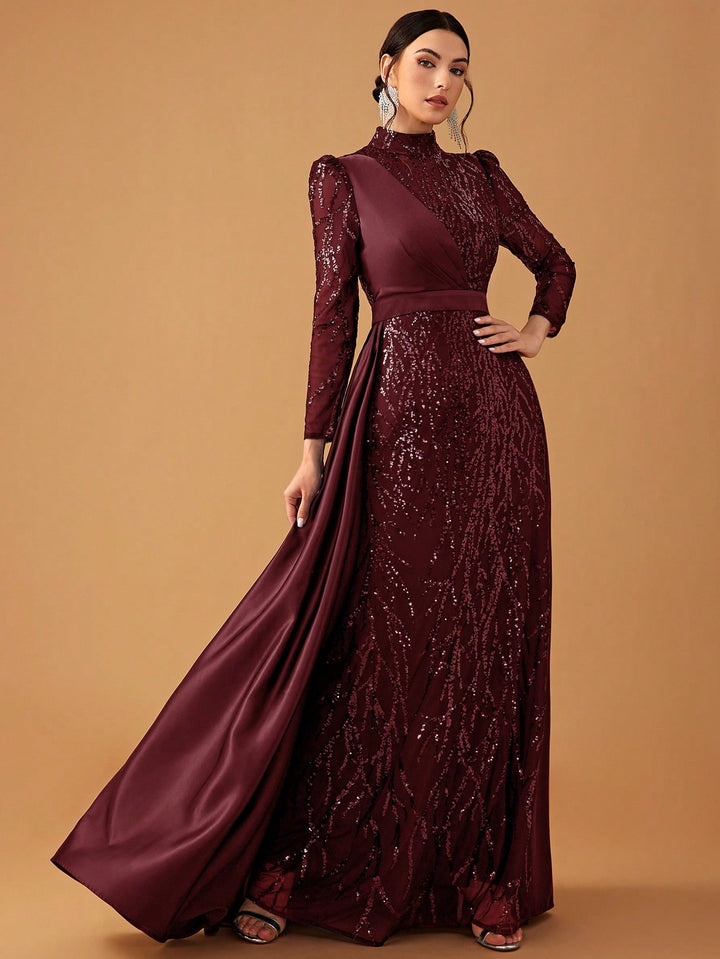 Rochie de ocazie SHEIN, vișiniu