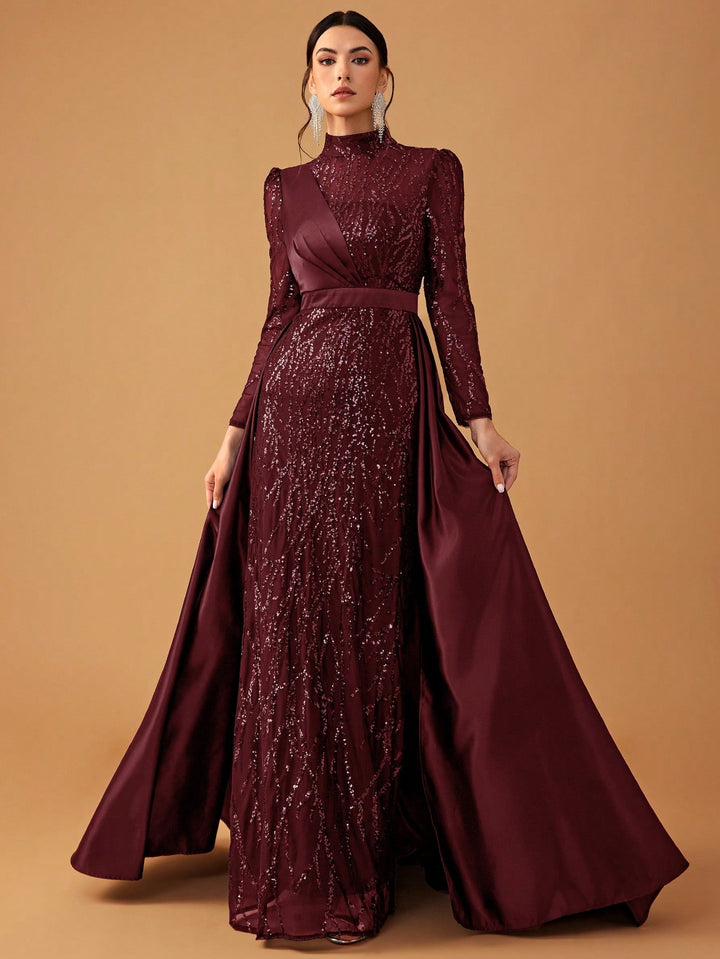 Rochie de ocazie SHEIN, vișiniu