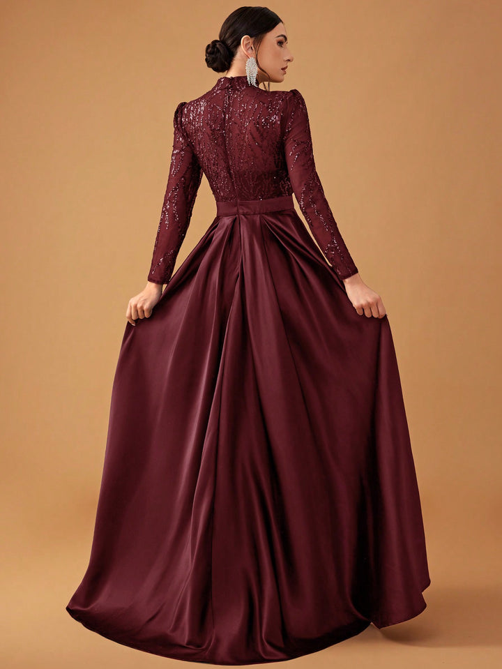 Rochie de ocazie SHEIN, vișiniu