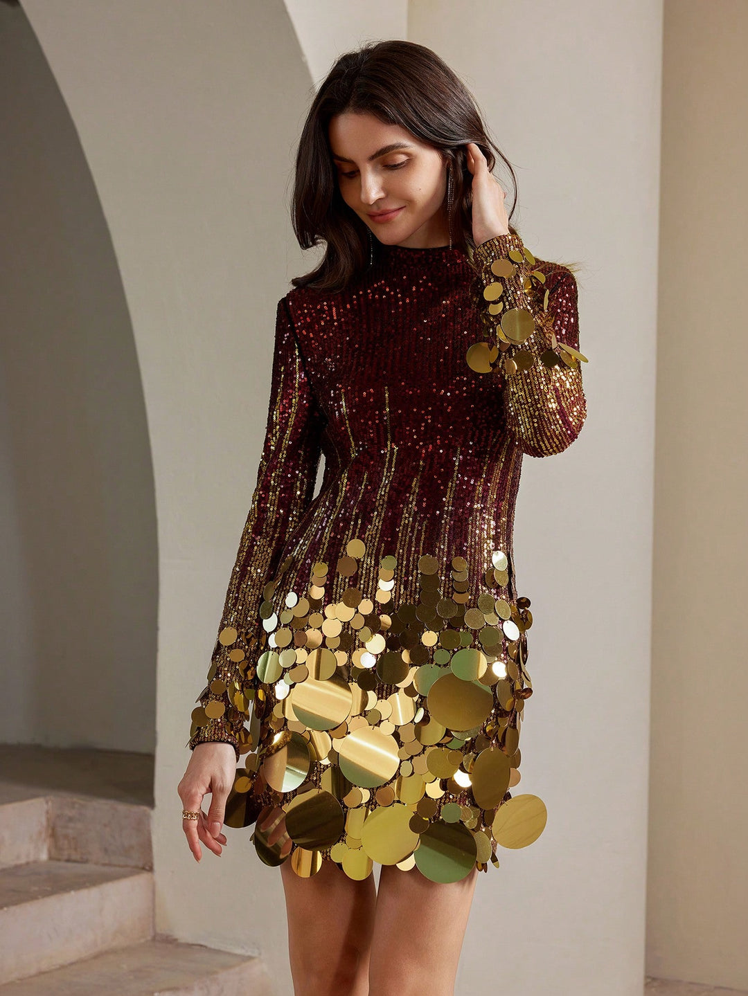 Rochie mini SHEIN, vișiniu