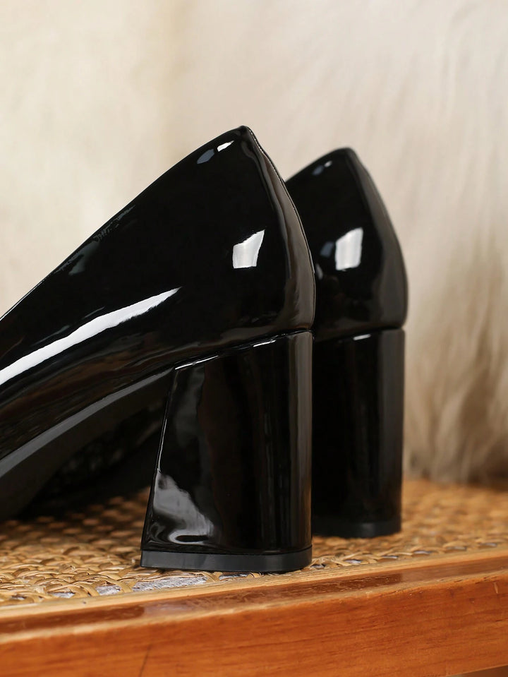 Pantofi cu toc SHEIN, negru