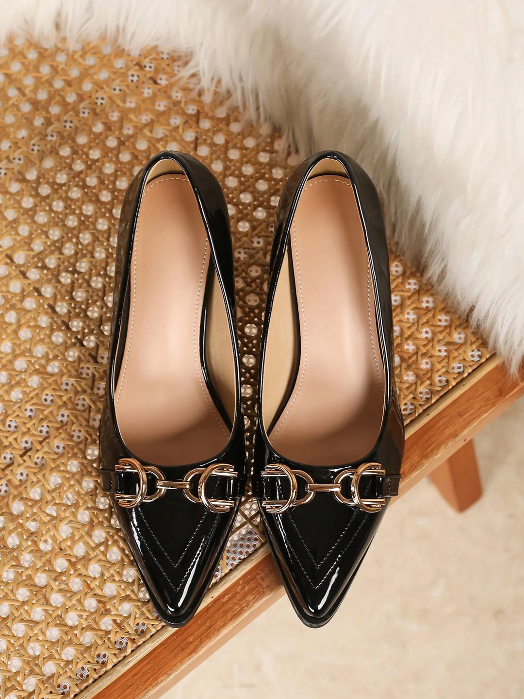 Pantofi cu toc SHEIN, negru