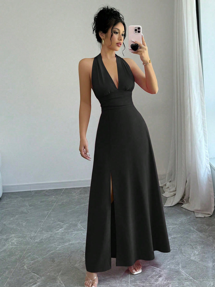SHEIN maxi ruha, fekete