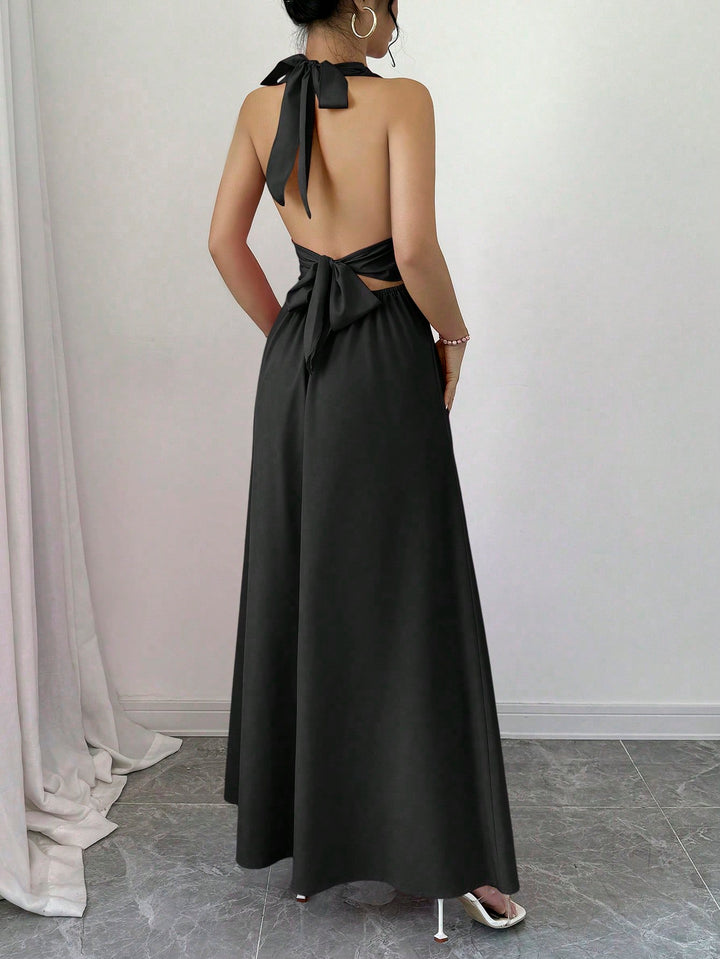 SHEIN maxi ruha, fekete