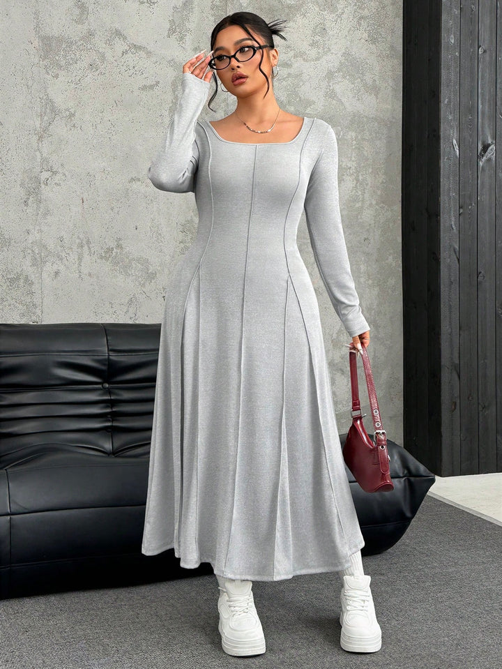 Rochie maxi SHEIN, gri