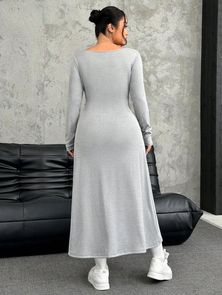 Rochie maxi SHEIN, gri