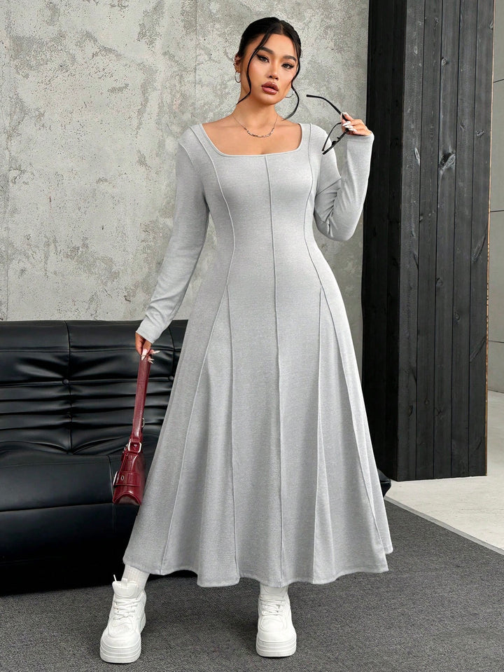 Rochie maxi SHEIN, gri