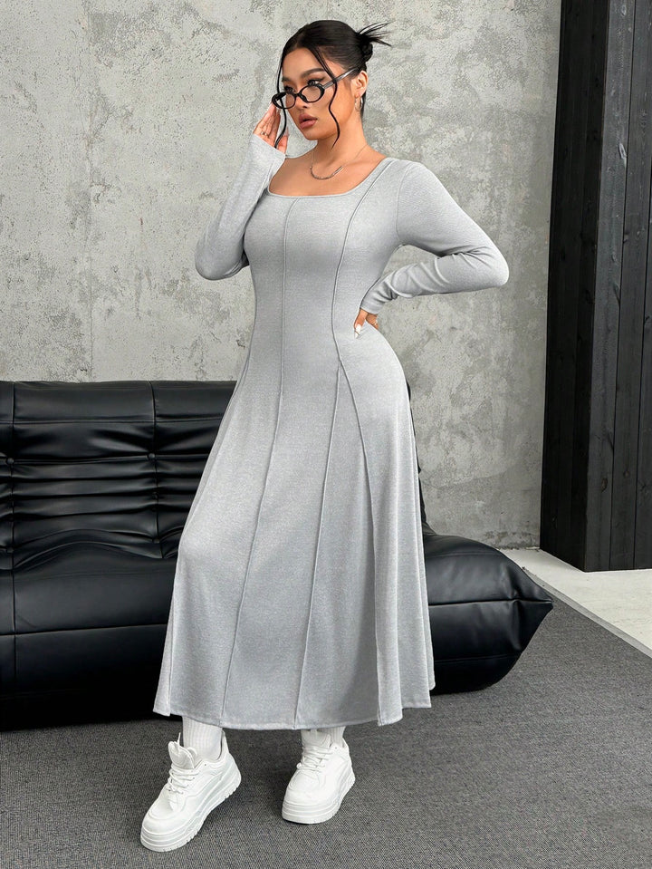 Rochie maxi SHEIN, gri