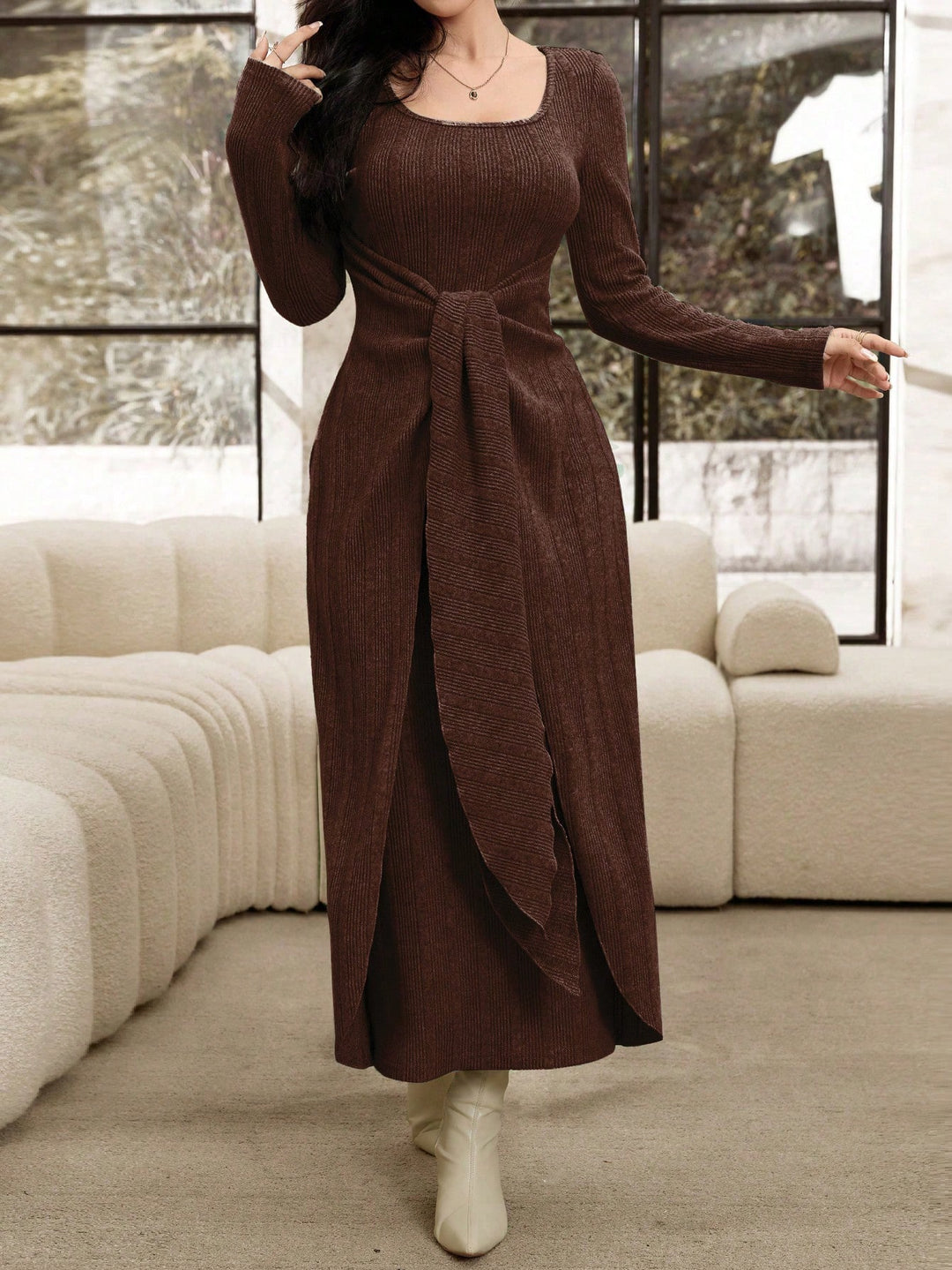 Rochie maxi Shein, maro