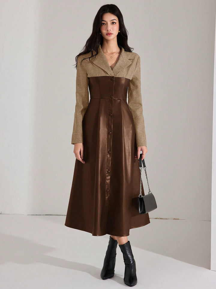 Rochie maxi SHEIN, maro