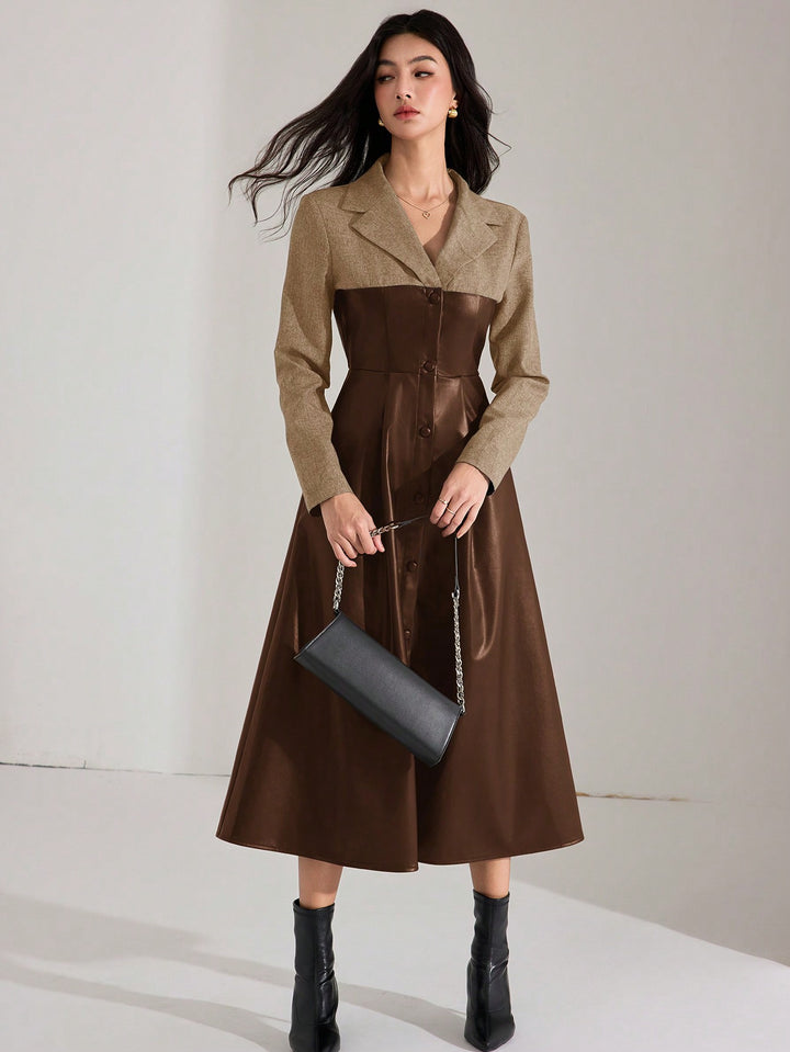 Rochie maxi SHEIN, maro