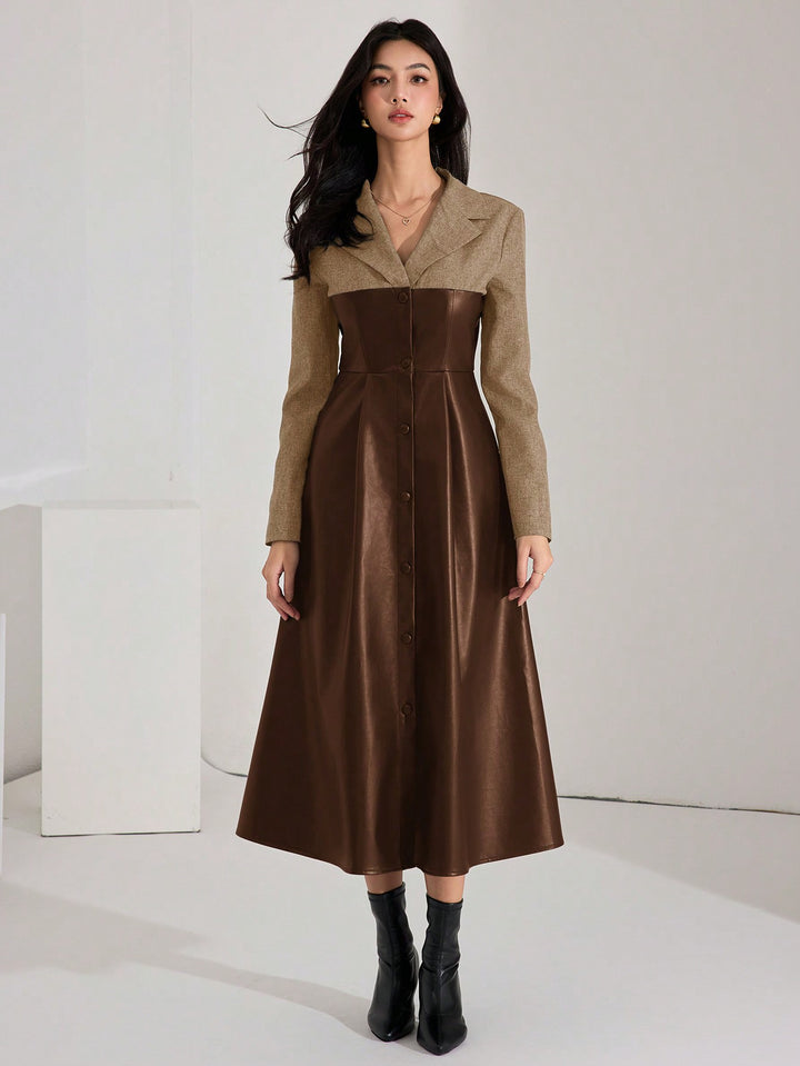 Rochie maxi SHEIN, maro