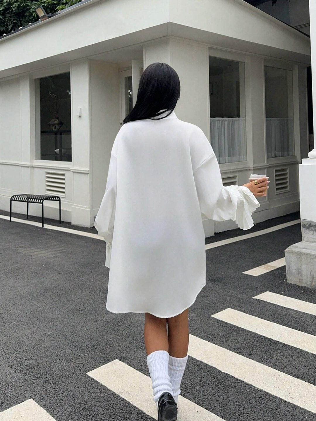 Rochie mini SHEIN, alb