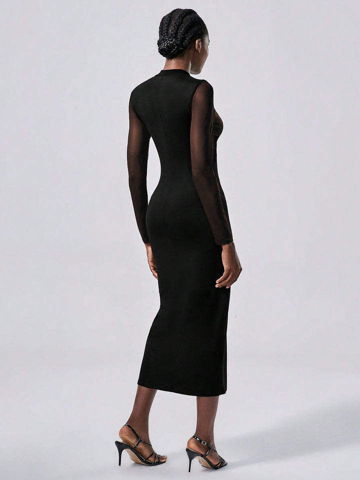 Rochie midi SHEIN, negru