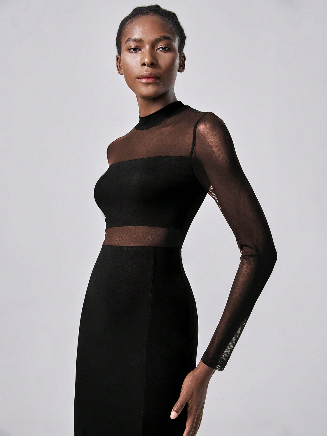 Rochie midi SHEIN, negru