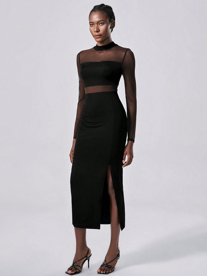 Rochie midi SHEIN, negru