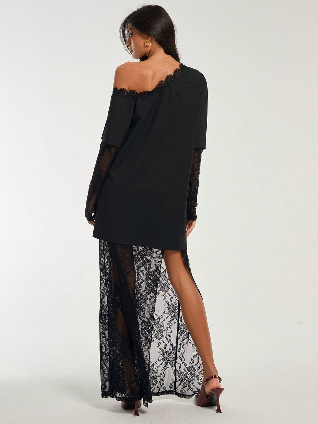 Rochie maxi SHEIN, negru