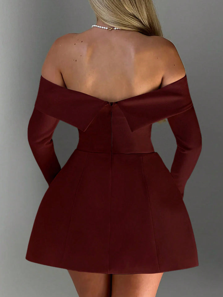 Rochie mini SHEIN, maro
