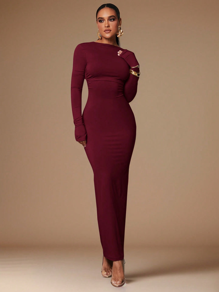 Rochie maxi SHEIN, vișiniu