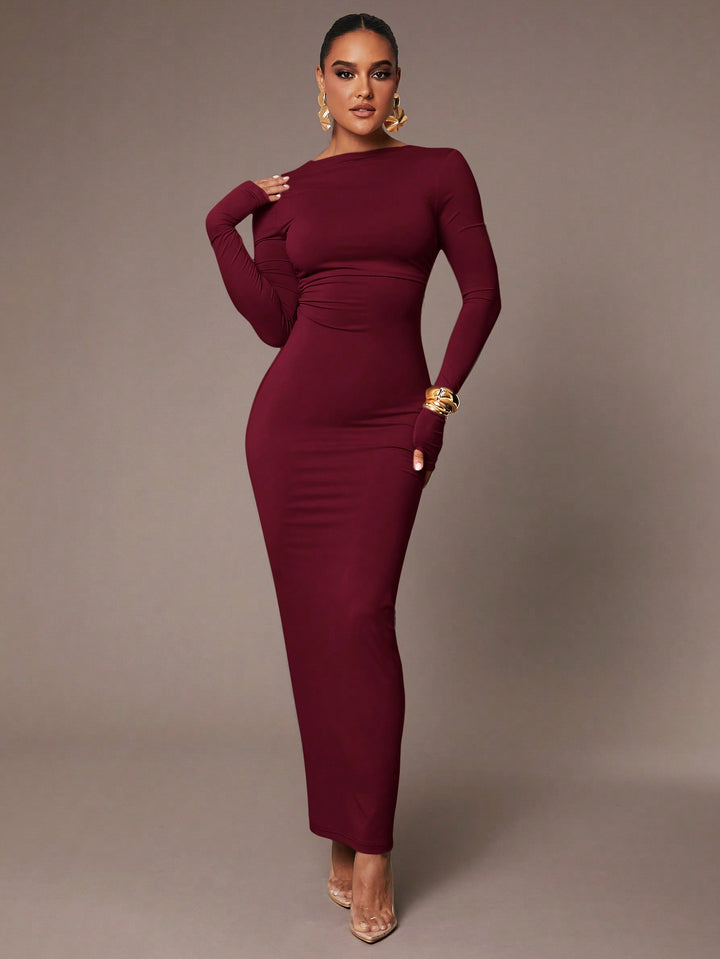 Rochie maxi SHEIN, vișiniu