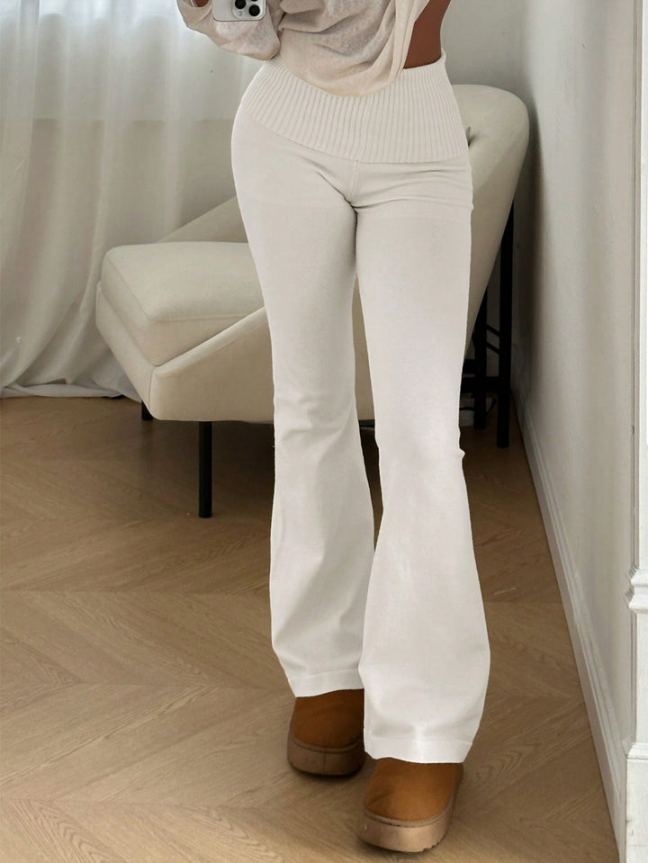 Pantaloni SHEIN, alb