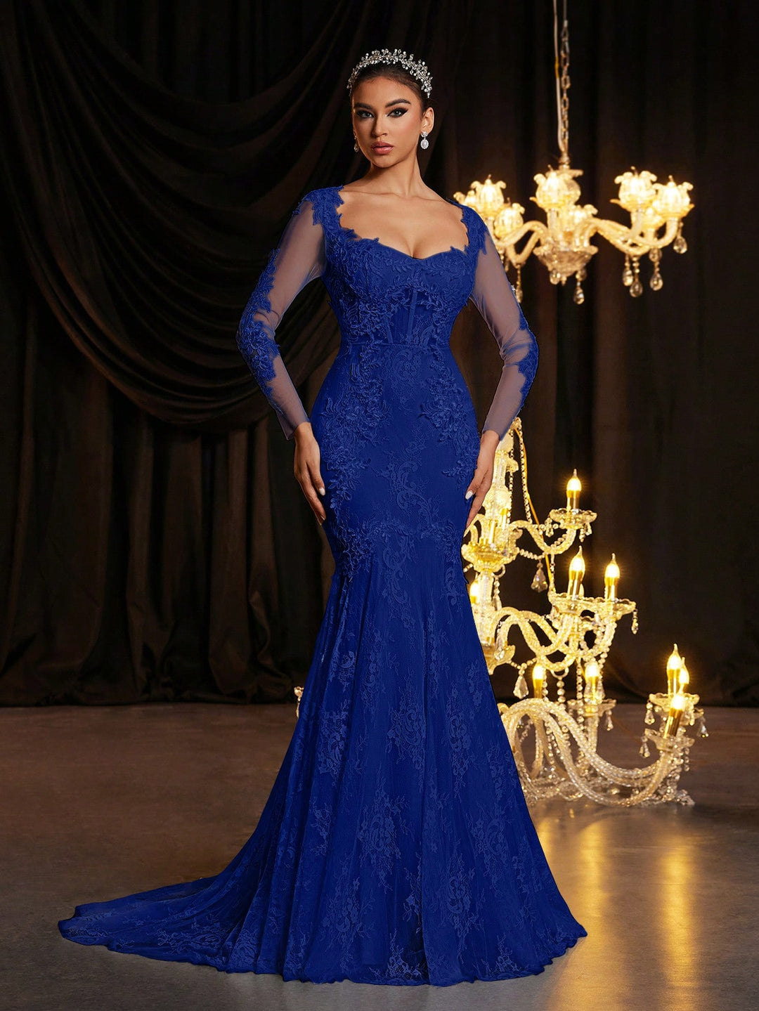 Rochie de mireasă SHEIN, albastru