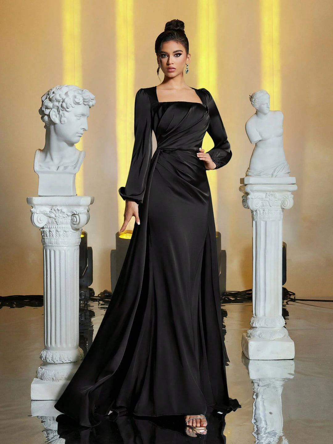 Rochie de ocazie SHEIN, negru