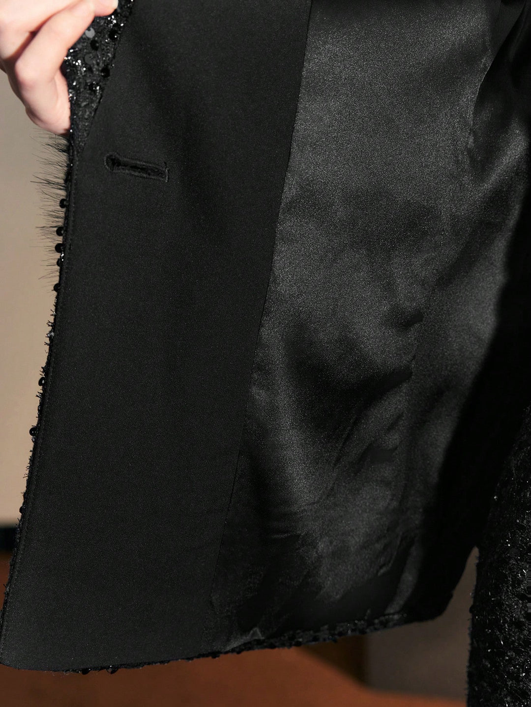 Sacou SHEIN, negru